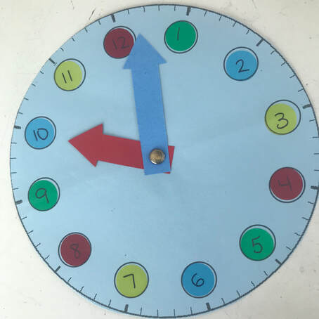 Preschool handmade clock